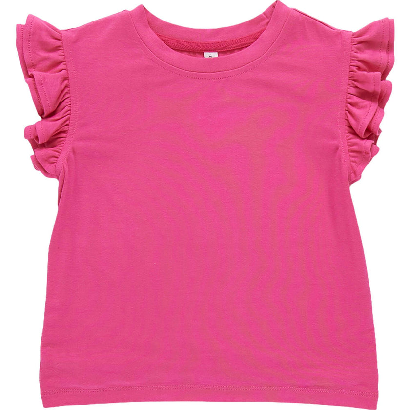 Girls Ruffle Crop Top