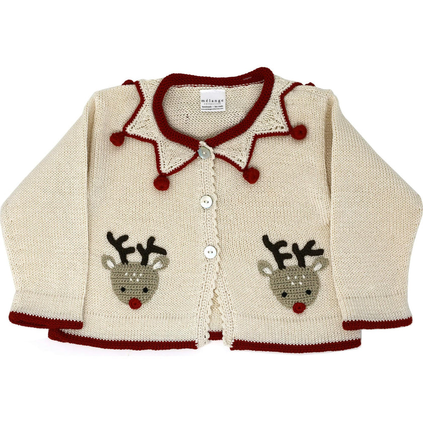Knit Reindeer Cardigan