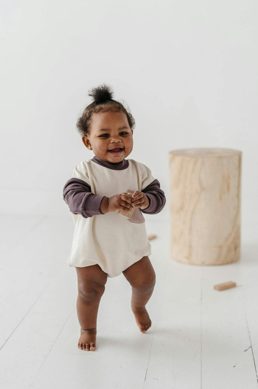 Baby Girl Colorblock Romper