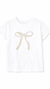 Bow T- Shirt in Garden Sorbet