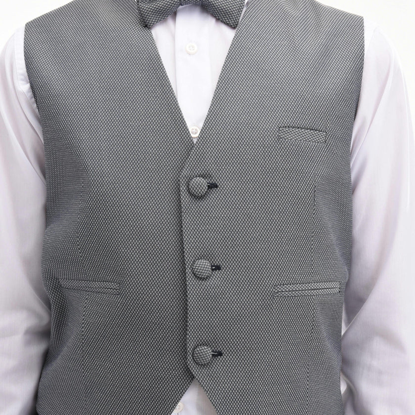Gray Almendra Vest Outfit Set