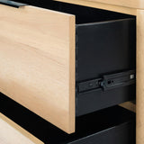 Raylie 2 Drawer Wood Nightstand