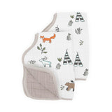 Cotton Muslin Burp Cloth 2 Pack - Forest Friends