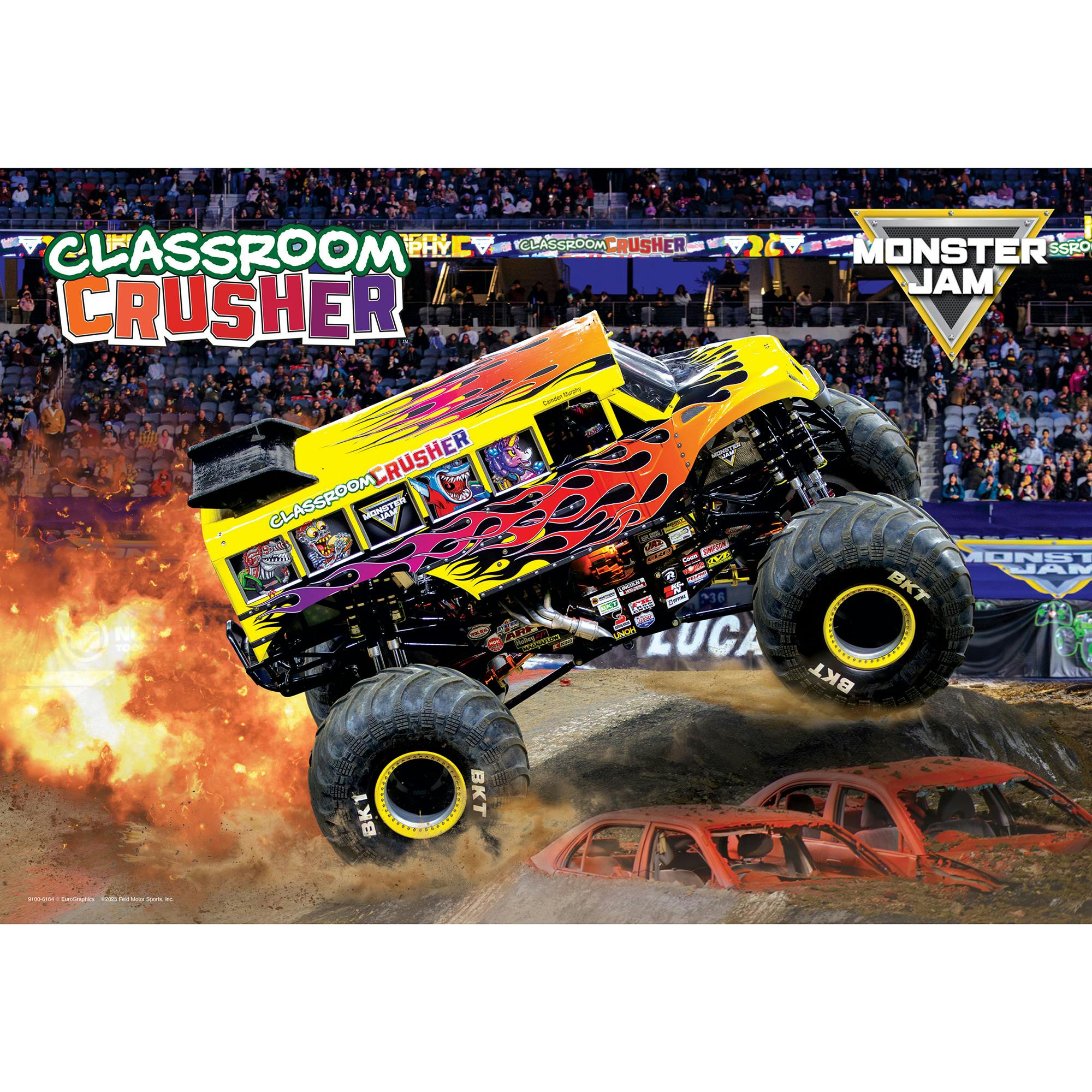 Monster Jam: Lunch Bag & 100pc Puzzle - Classroom Crusher