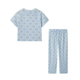 Tween Girls Pajama Set | Bow Stripe