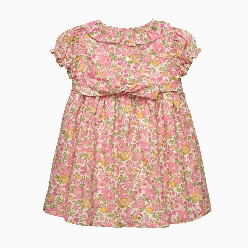 Baby Peach Sparkle Betsy Smocked Dress