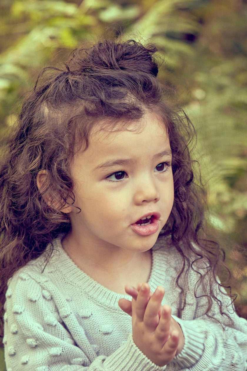 Baby Popcorn Knit Cardigan | Chalk