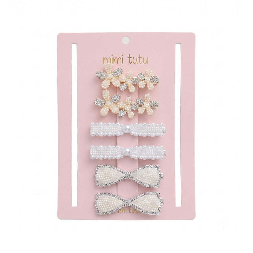 Crystal Elegance Hair Pin Trio