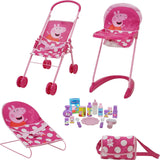 Peppa 19 Piece Doll Sleep N' Play Set - Pink & White Dots