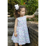 Print Dress with Back Bow
