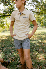 Archie Polo- Oak Dust / Forest Camo