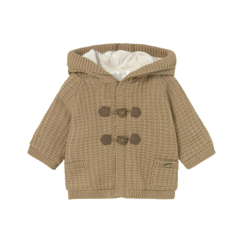 Newborn Boy Lined Knit Cardigan