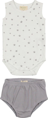 Boys Sleeveless Onesie & Bloomers Set