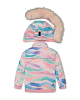 Two Piece Play Snowsuit Multicolored Line Print