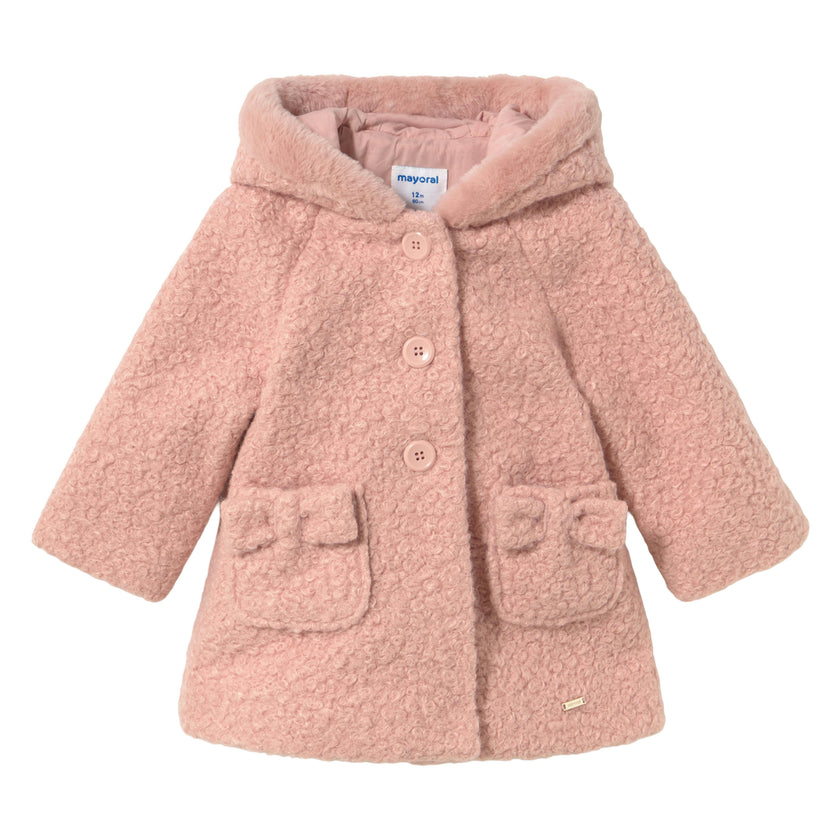 Pink Terry Hooded Coat