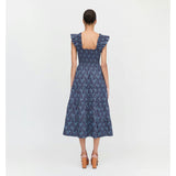 The Ellie Nap Dress - Navy Cala Paisley
