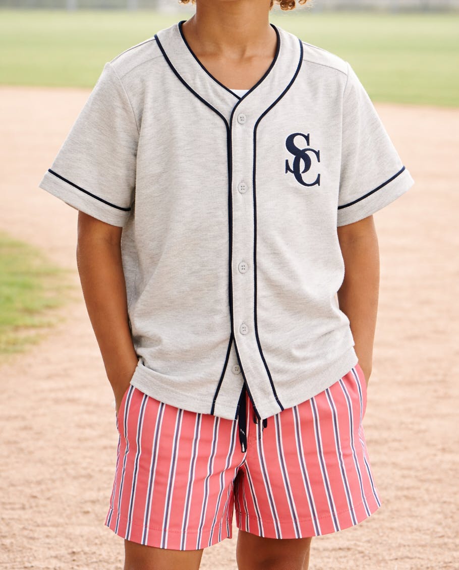 Jones Baseball Jersey - Heather Grey