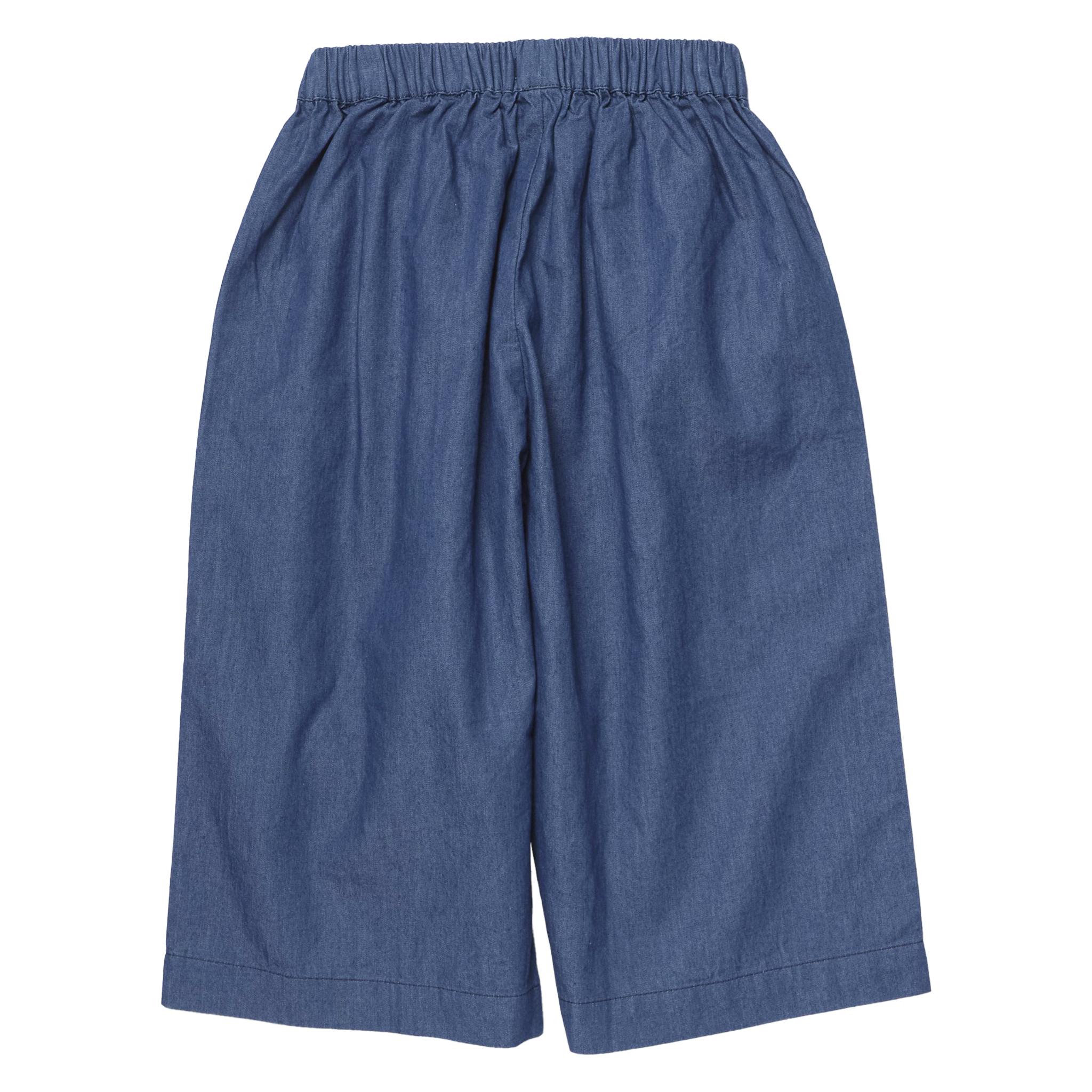 Girls Bailey Ruffle Pant - Chambray