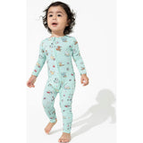 Valentines Pups Bamboo Convertible Footie