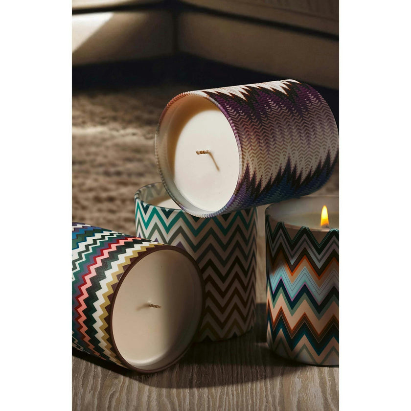 Scented Candle Watamu Zig Zag 220Gr  Diam. 3.3"