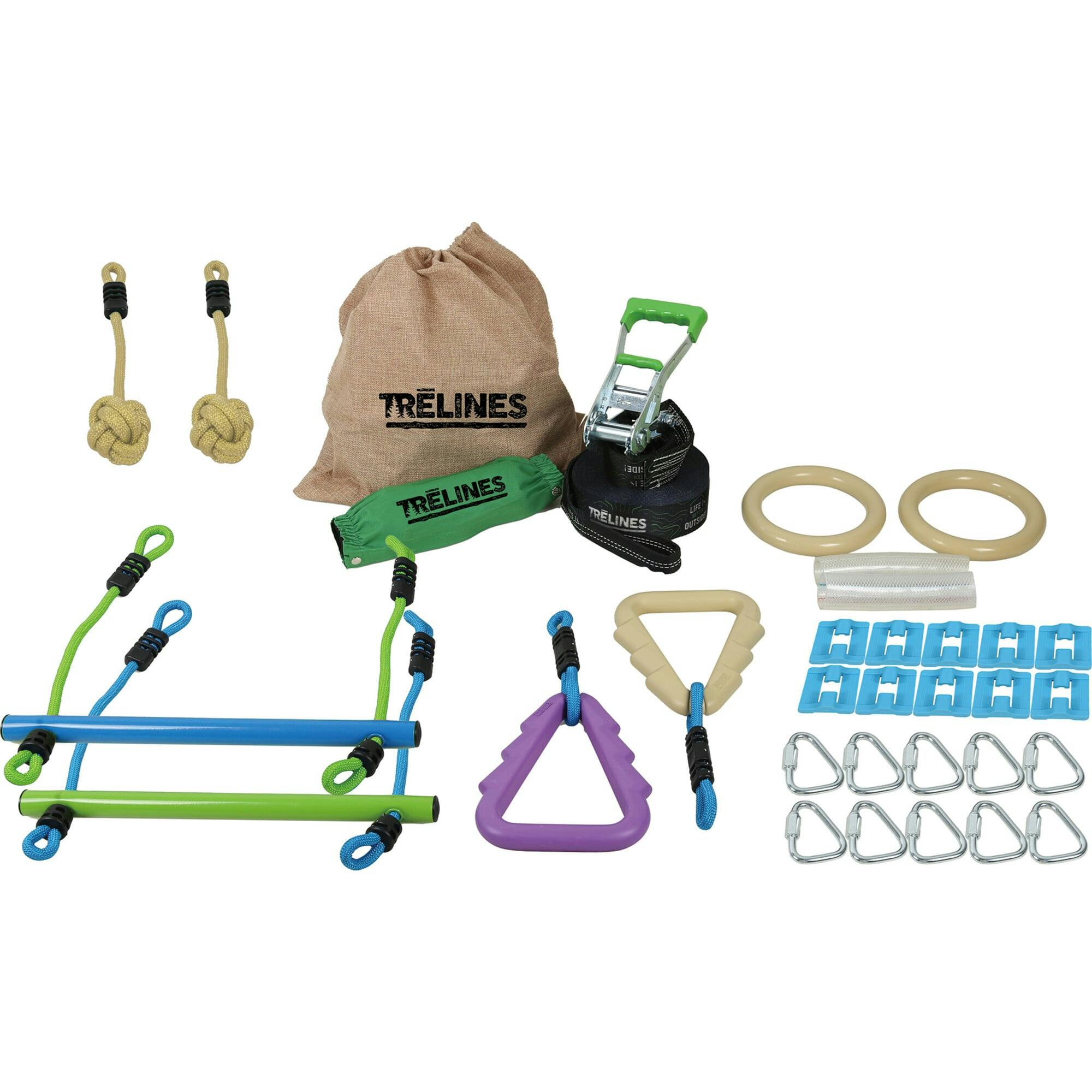 Treslines: Ninja Adventure Line 36 ft - Outdoor Ninja Warrior Course
