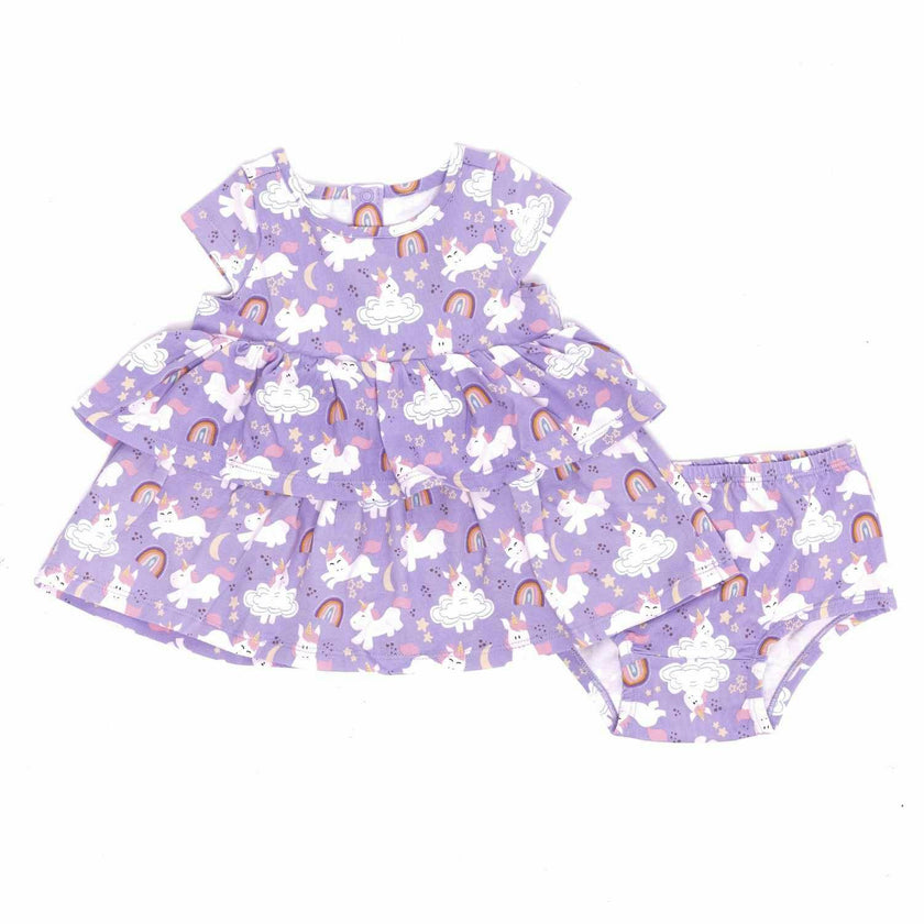 Unicorn Layered Dress with Bloomers