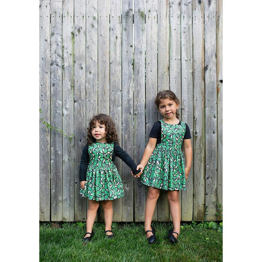 Pinafore Dress in Herbs