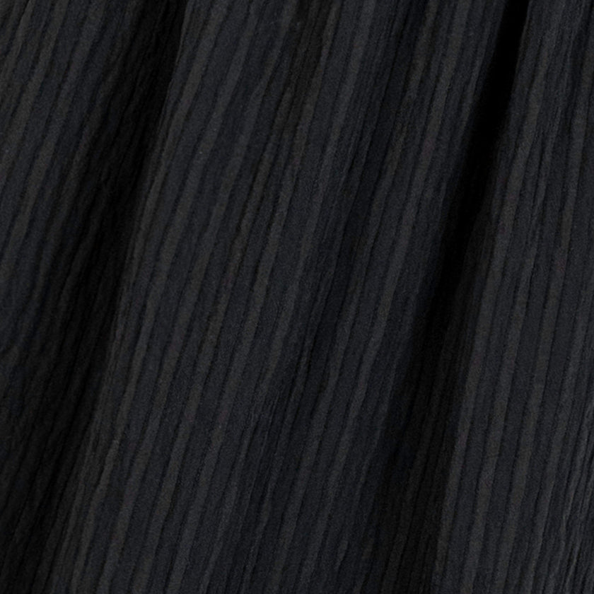 The Cosima Nap Dress - Black Tonal Seersucker