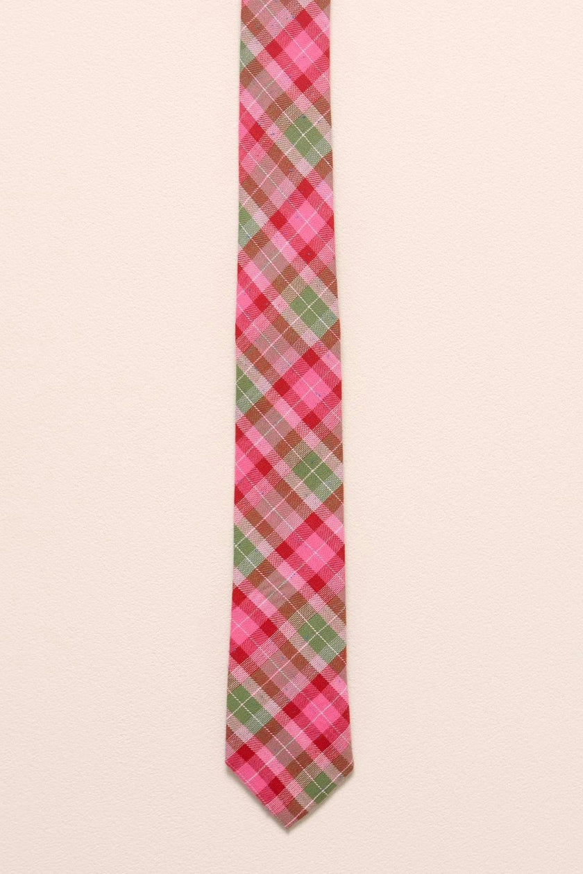 Ties in Rosewood Tartan