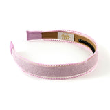 Halo Luxe Esmae Lace Trimmed Linen Headband - Purple