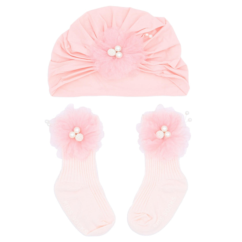 Pink Pearl Flower Gift Set