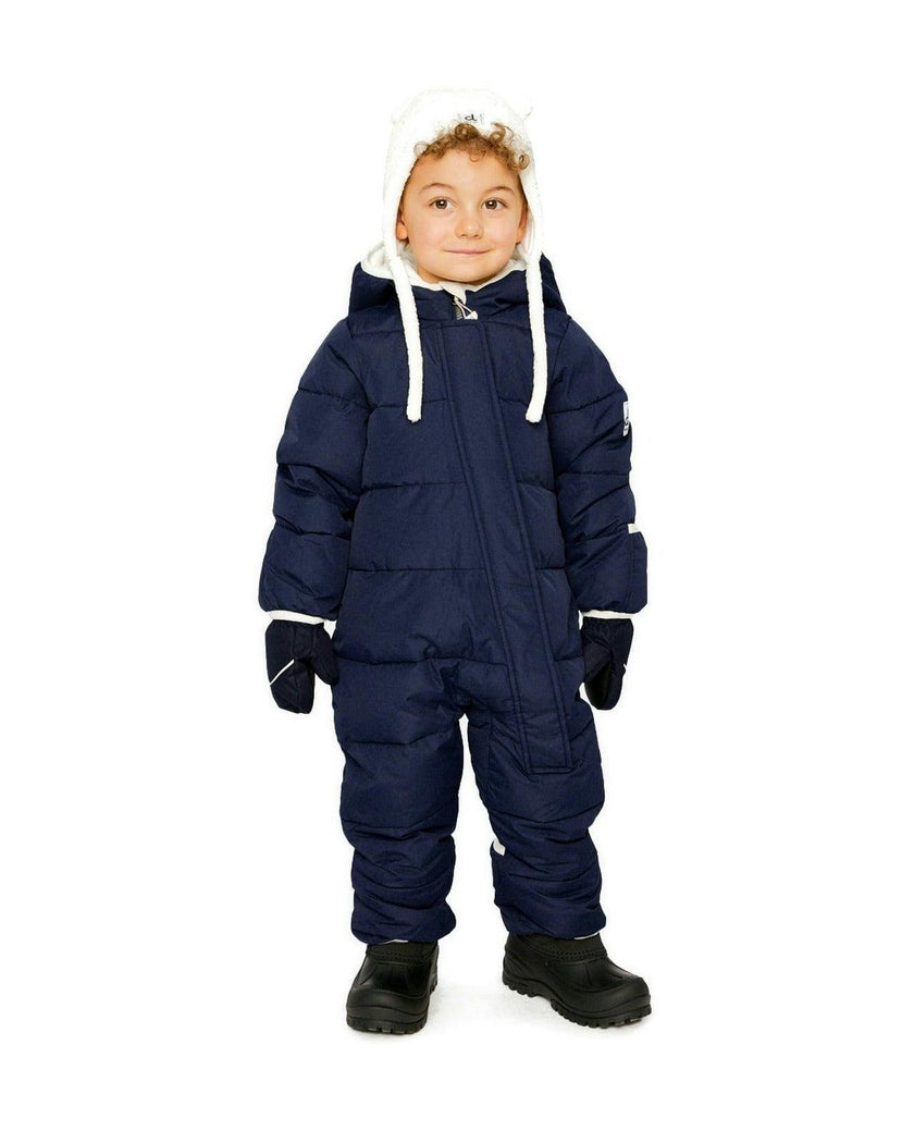 Baby Cloud One Piece Snowsuit Adapted For Car Seats Dark Blue