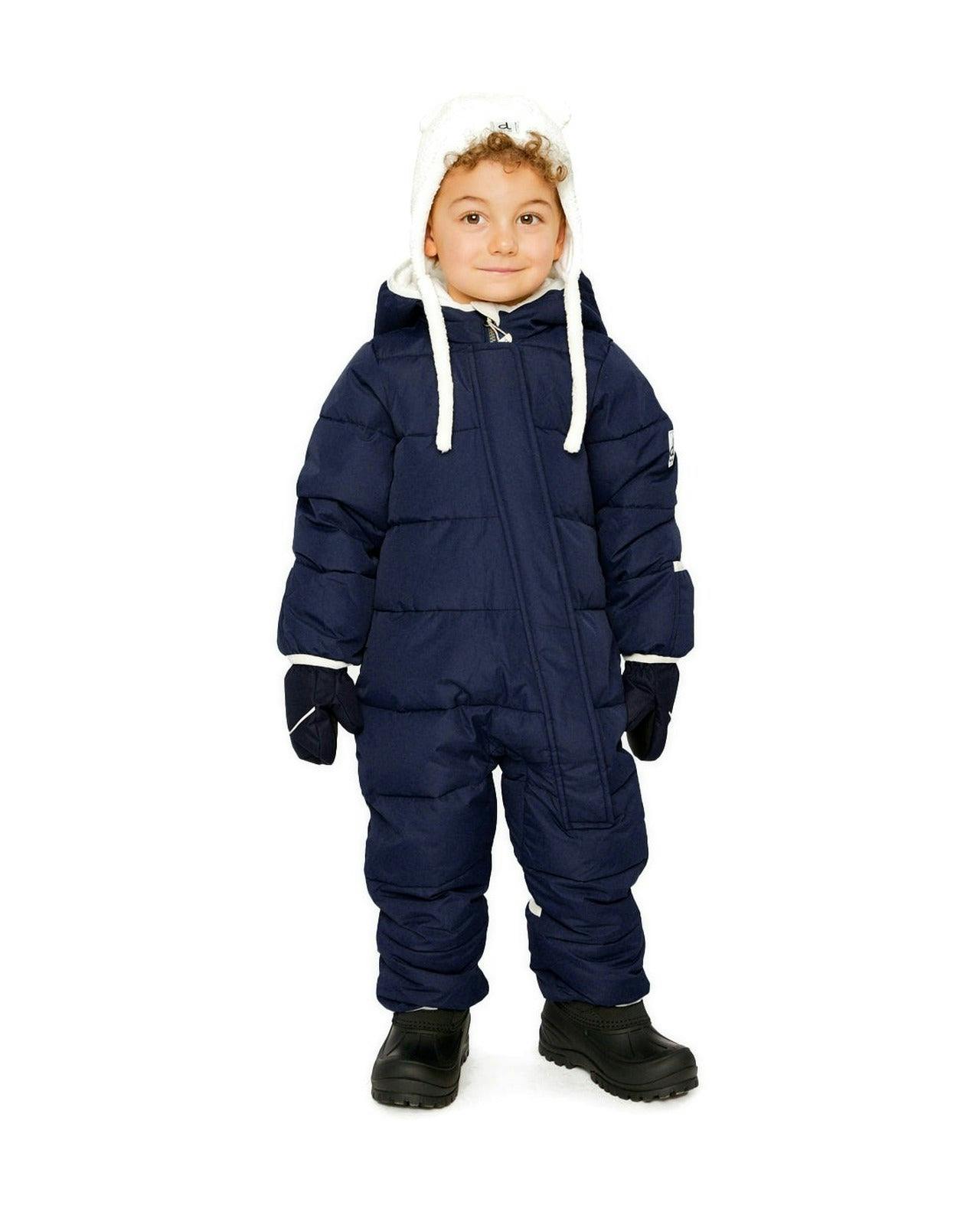 Baby Cloud One Piece Snowsuit Adapted For Car Seats Dark Blue