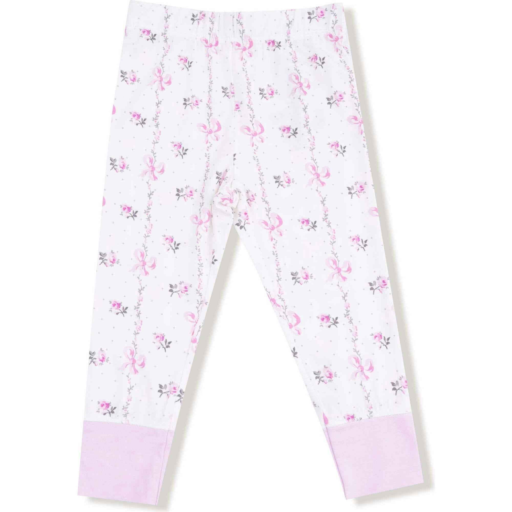 Dainty Buds and Bows Stripe - Long Sleeve Loungewear Set
