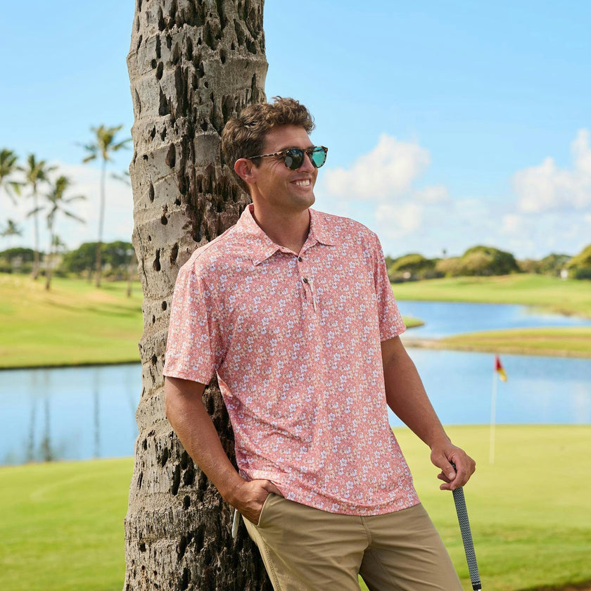 The Azaleas - Sunset Golf Shirt
