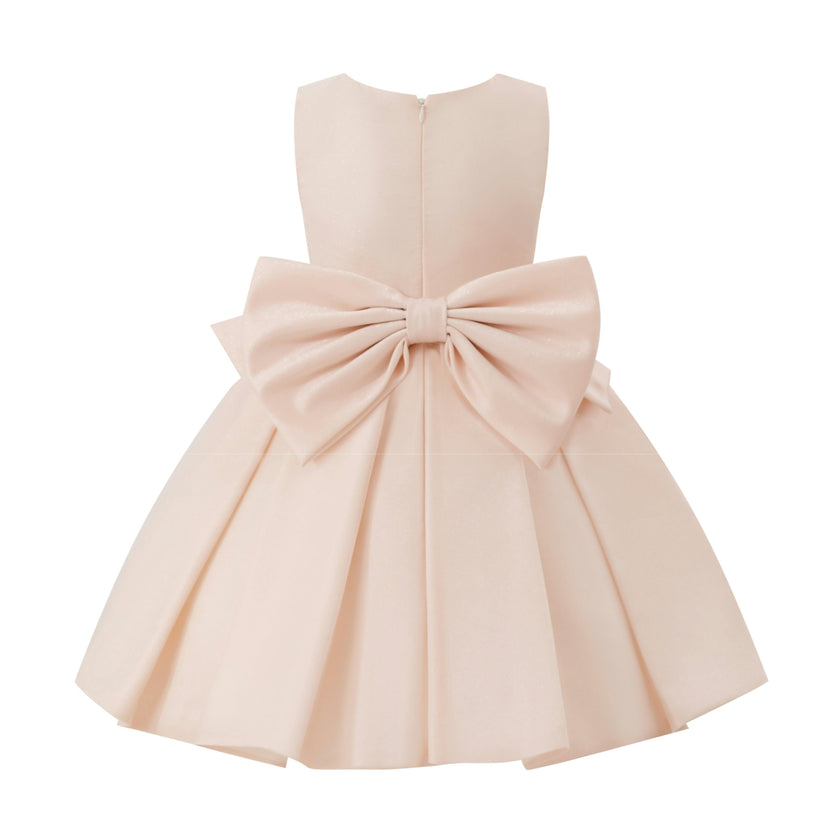 Pink Melinda Pearl Double Bow Dress