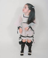 Coco-Caramel Tulle Romper