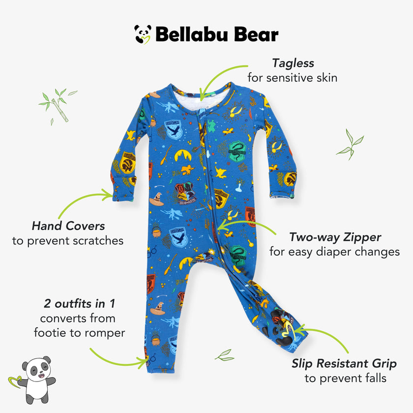 House Pride Bamboo Convertible Footie