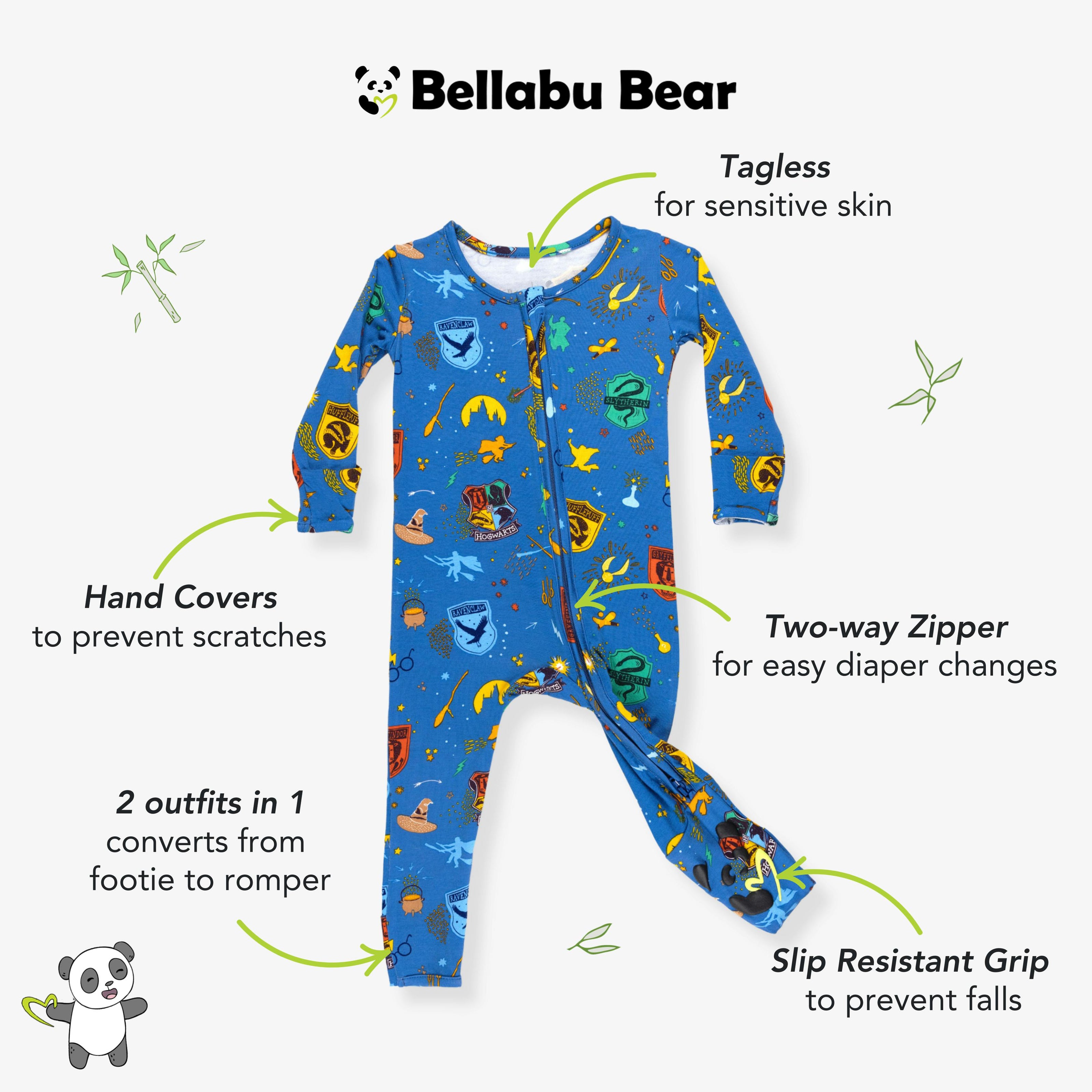 House Pride Bamboo Convertible Footie