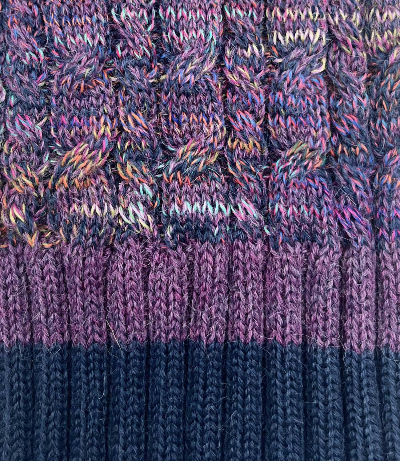 Kids Braided Rib Trim Scarf