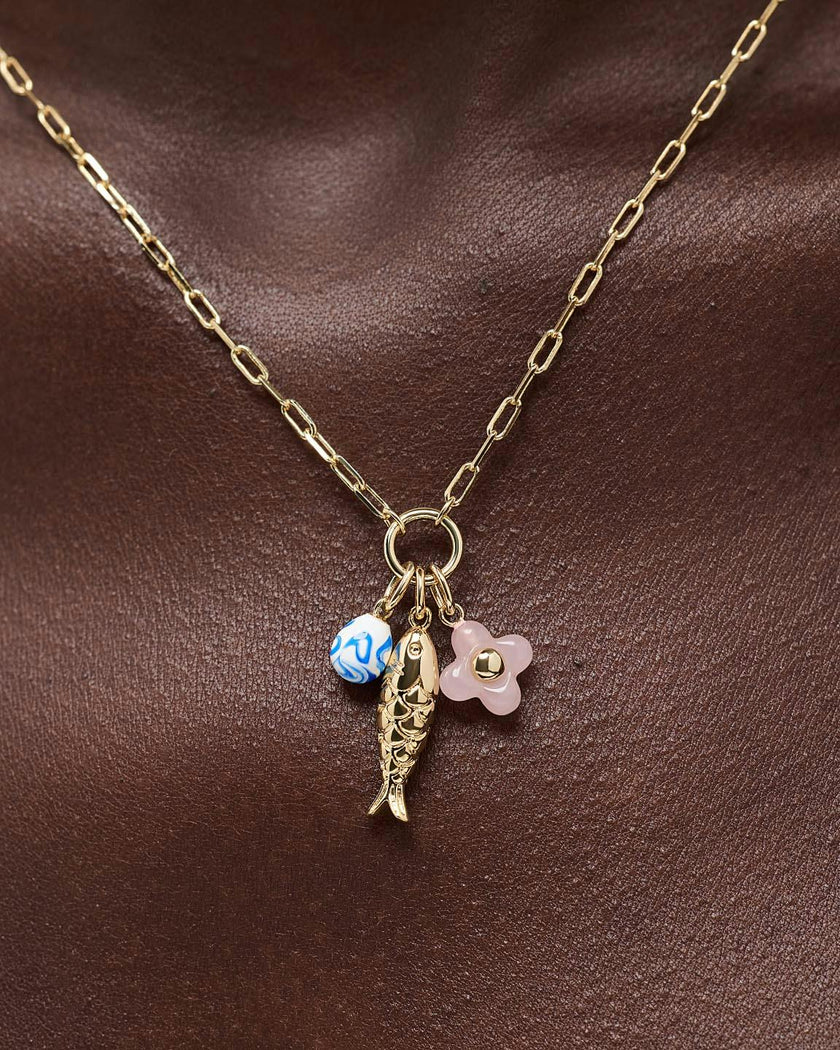 Charm Necklace - Flora Charm Necklace