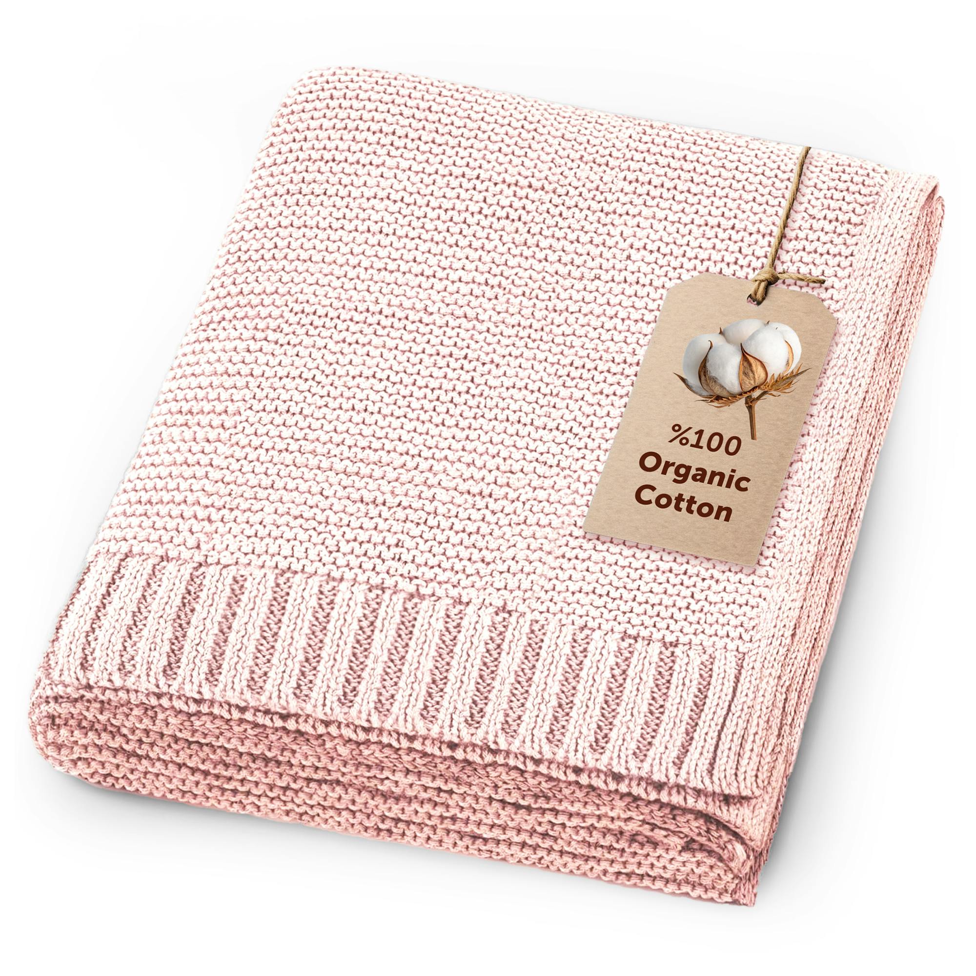 Soft Cotton Bubble-Knit Baby Stroller Blanket