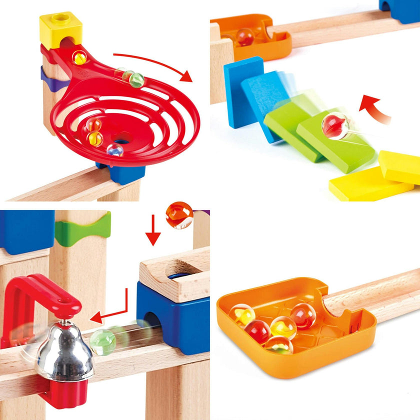 Marble Run Crazy Rollers Wood Building Racetrack