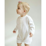 Rosette Knit Bubble Romper
