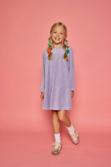 Lisle Dress - Lavender Velour