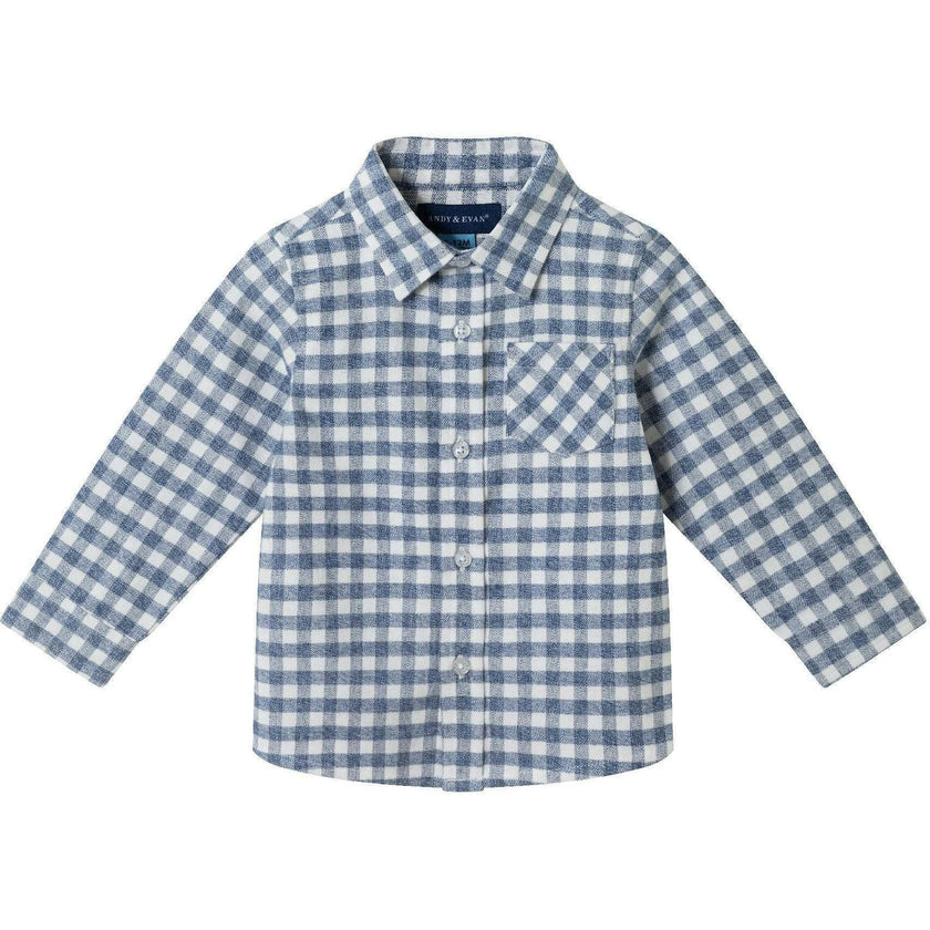 Infant Buttondown Denim Jogger Set