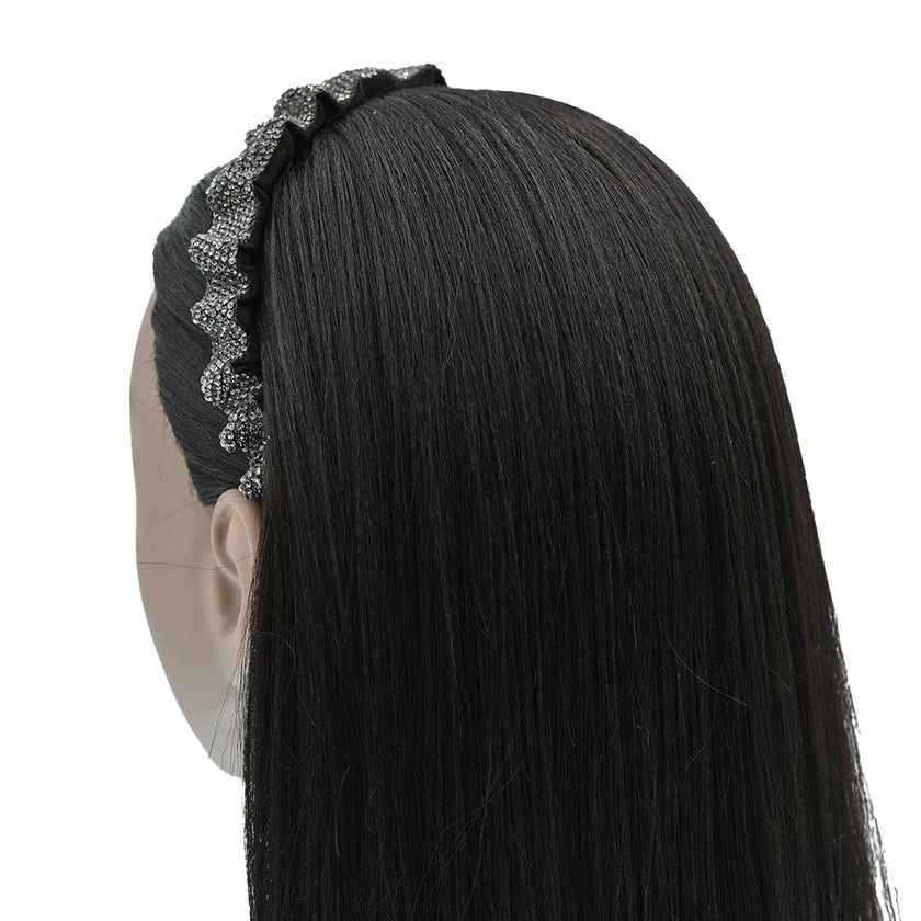Multicolored Scrunched Rhinestone Headband