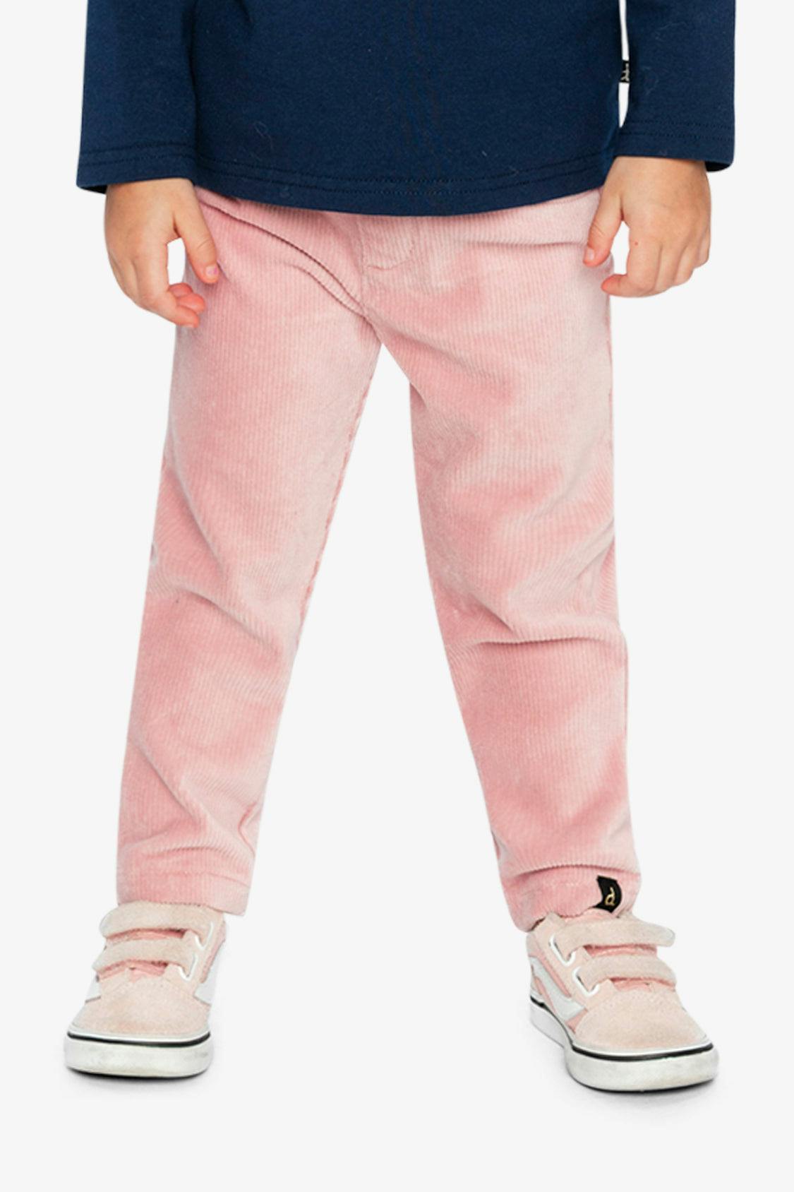 Stretch Velour Treggings Pale Dusty Pink
