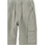 Cargo Elastic Waist Lined Knee Pocket Joggers, Grey
