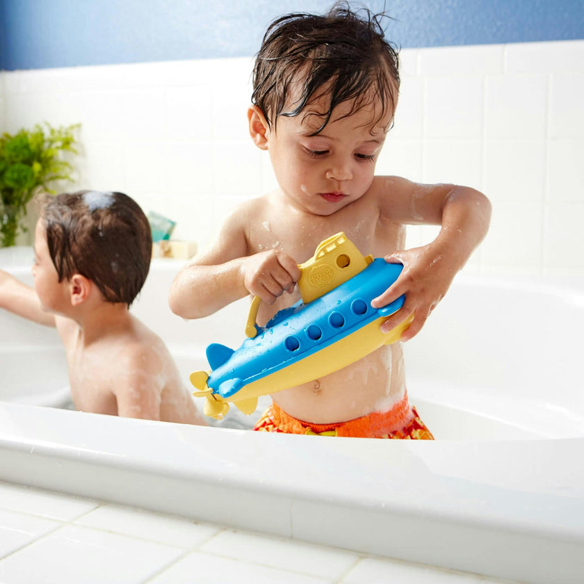 Green Toys: My First Submarine - Yellow & Blue Bathtime Toy